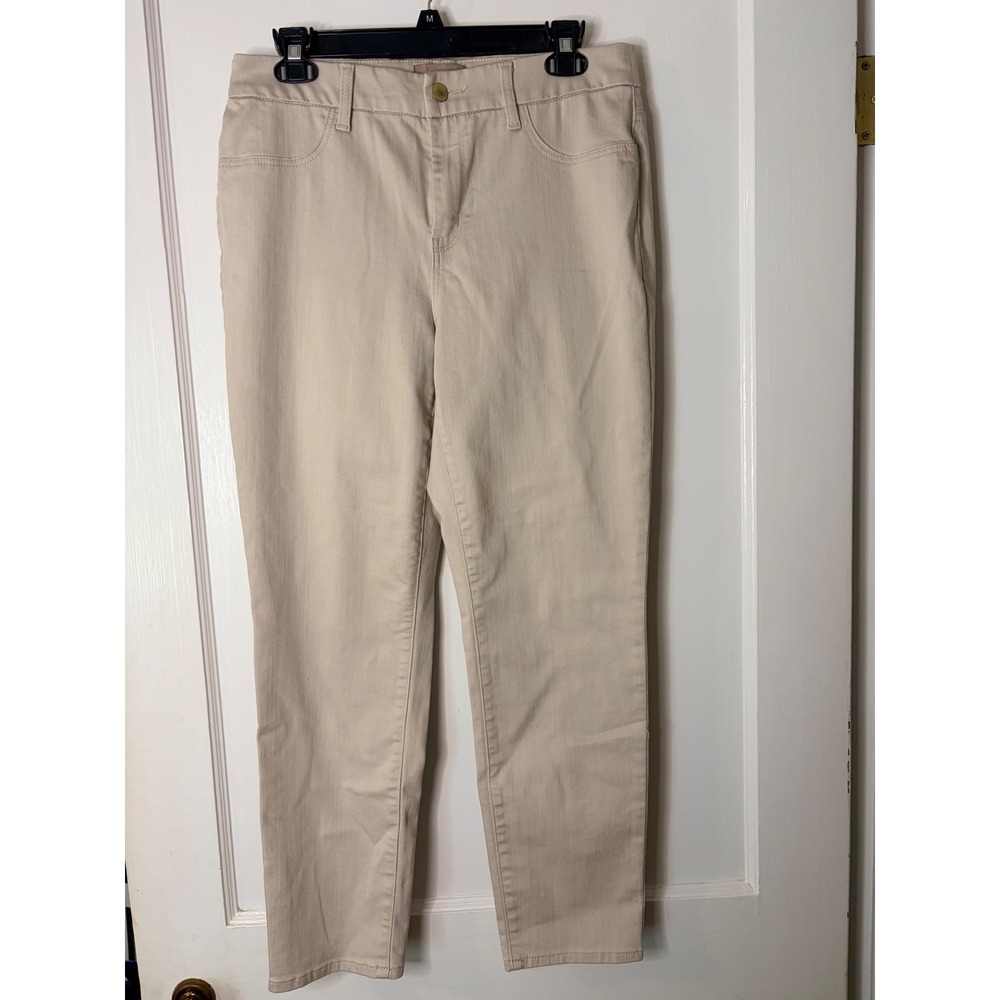 Chicos So Slimming Ankle Pants Beige Tapered Leg Trousers Size 0.5 Small